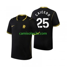 Camisolas de futebol Chelsea Moises Caicedo 25 Equipamento Alternativa 2026/27 Manga Curta